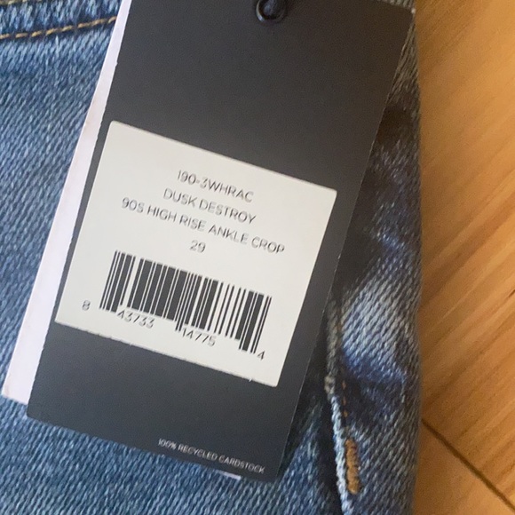NWT RE/DONE
90s High Rise Ankle Crop Jeans - Picture 9 of 11